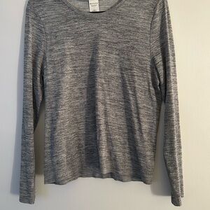 Athleta Heather Gray Long Sleeve Tee